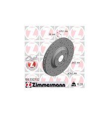 Гальмівний диск ZIMMERMANN 100.3327.52