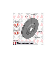 Гальмівний диск ZIMMERMANN 100.3363.75