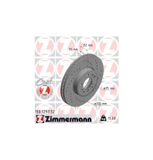 Гальмівний диск ZIMMERMANN 150.1297.52