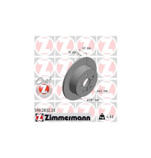 Гальмівний диск ZIMMERMANN 590.2832.20