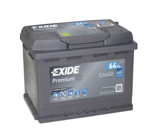 Акумулятор автомобільний EXIDE PREMIUM 64A (EA640)