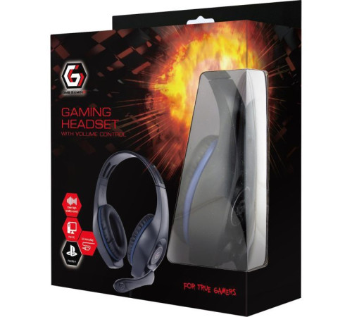 Навушники Gembird GHS-05-B Black-Blue (GHS-05-B)