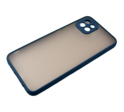 Чохол до мобільного телефона Dengos Matte Samsung Galaxy A03 (blue) (DG-TPU-MATT-94)
