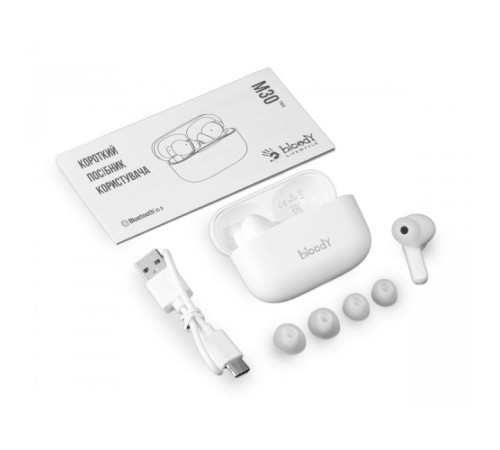 Наушники A4Tech Bloody M30 White