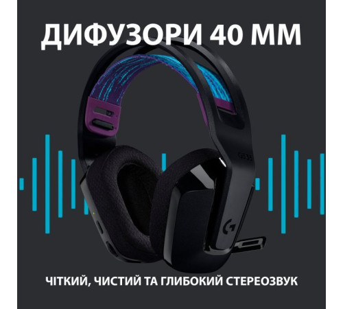 Навушники Logitech G535 Lightspeed Wireless Gaming Headset Black (981-000972)
