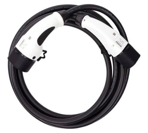 Зарядный кабель для электромобиля Duosida Type 2 - Type 2, 32A, 7.2kW, 1-фазный, 5м (EV200146)