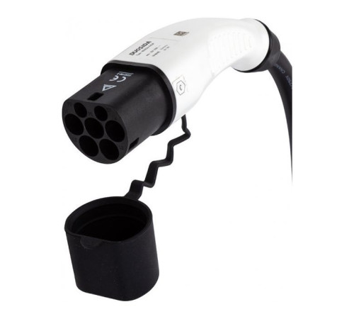 Зарядный кабель для электромобиля Duosida Type 2 - Type 2, 32A, 7.2kW, 1-фазный, 5м (EV200146)