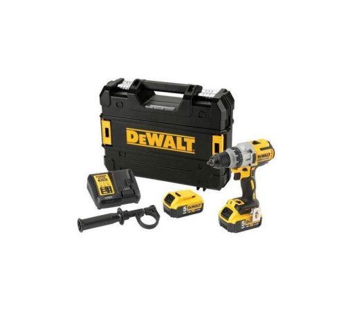 Шуруповерт DeWALT XR Li-Ion 18 В, 95 Нм, 2 АКБ + ЗП, рукоятка, кейс (DCD991P2)