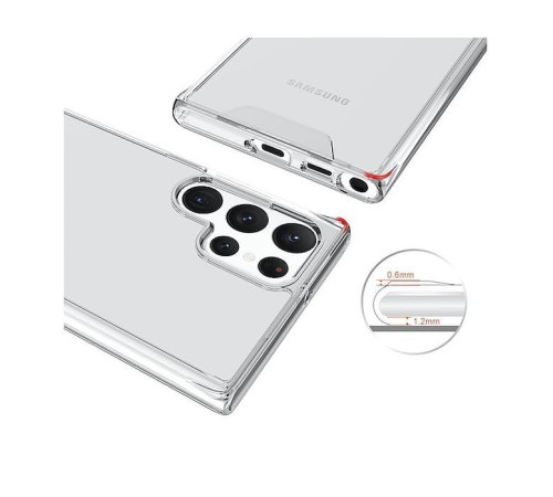 Чохол до мобільного телефона BeCover Space Case Samsung Galaxy S22 Ultra 5G SM-S908 Transparancy (708256)