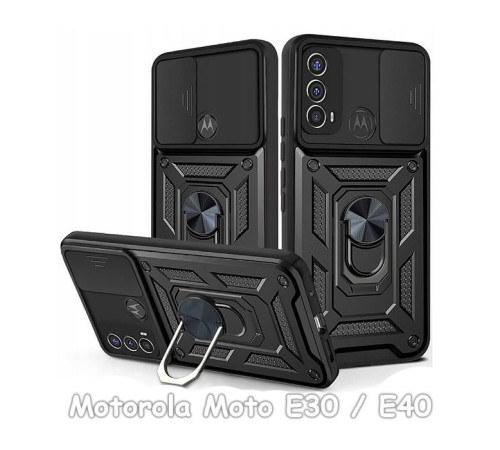 Чохол до мобільного телефона BeCover Military Motorola Moto E30 / E40 Black (708182)