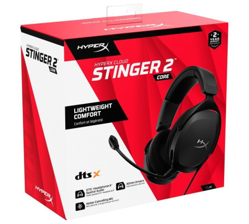 Навушники HyperX Cloud Stinger 2 Core Wired Black (683L9AA)