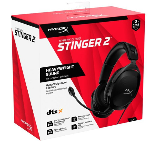 Навушники HyperX Cloud Stinger 2 Wired Black (519T1AA)
