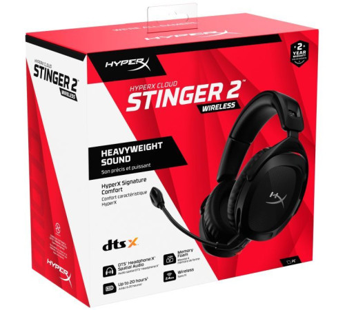 Навушники HyperX Cloud Stinger 2 Wireless Black (676A2AA)