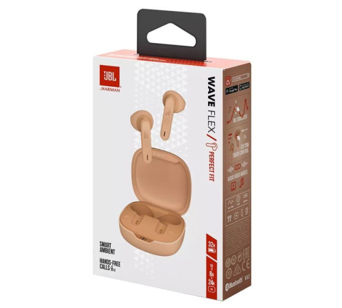 Навушники JBL Wave Flex TWS Beige (JBLWFLEXBEG)