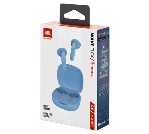 Навушники JBL Wave Flex TWS Blue (JBLWFLEXBLU)