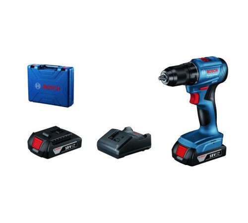 Шуруповерт Bosch GSR 185-LI, 2х2.0 Ah, ЗП GAL 18V-20, кейс (0.601.9K3.000)