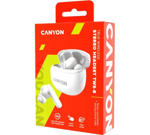 Навушники Canyon TWS-8 White (CNS-TWS8W)