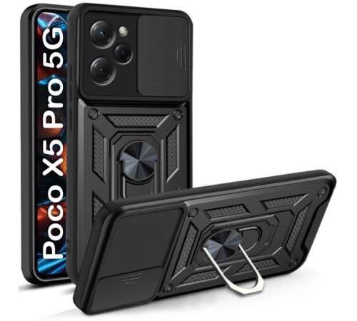 Чохол до мобільного телефона BeCover Military Poco X5 Pro 5G Black (709114)