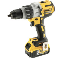 Шуруповерт DeWALT XR Li-Ion 18 В, 2x5Ah, 95 Нм, 0-500/1500/2250 об/хв, 1.6 кг, кейс (DCD996P2)