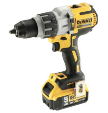 Шуруповерт DeWALT XR Li-Ion 18 В, 2x5Ah, 95 Нм, 0-500/1500/2250 об/хв, 1.6 кг, кейс (DCD996P2)