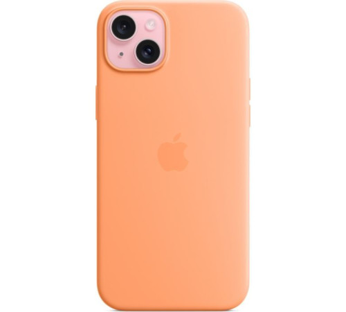 Чохол до мобільного телефона Apple iPhone 15 Plus Silicone Case with MagSafe Orange Sorbet (MT173ZM/A)