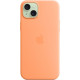Чохол до мобільного телефона Apple iPhone 15 Plus Silicone Case with MagSafe Orange Sorbet (MT173ZM/A)