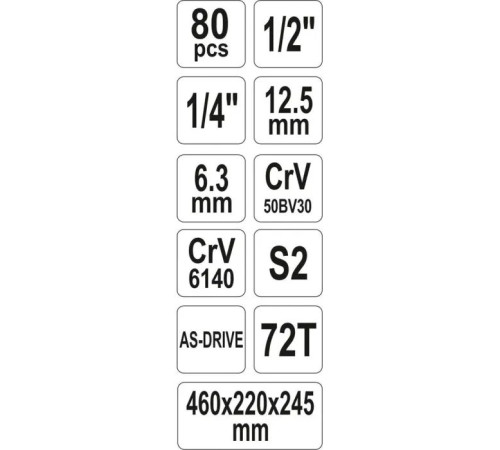 Набір інструментів Yato YT-38951