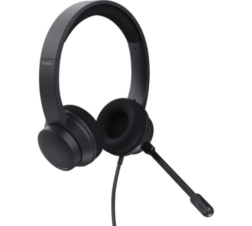 Навушники Trust Ayda USB-ENC Black (25089)