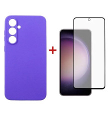 Чохол до мобільного телефона Dengos Kit for Samsung Galaxy S23 FE case + glass (Purple) (DG-KM-12)