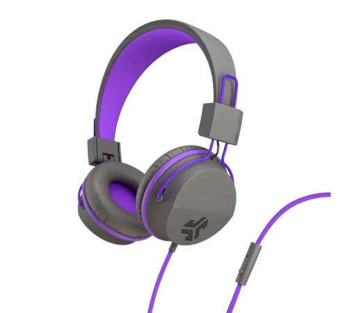 Навушники Jlab JBuddies Studio Kids Wired Graphite/Violet (IEUHJKSTUDIORGRYPRP6)