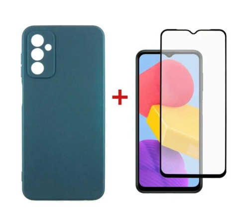 Чохол до мобільного телефона Dengos Samsung Galaxy M13 Case + Glass (Green) (DG-KM-73)