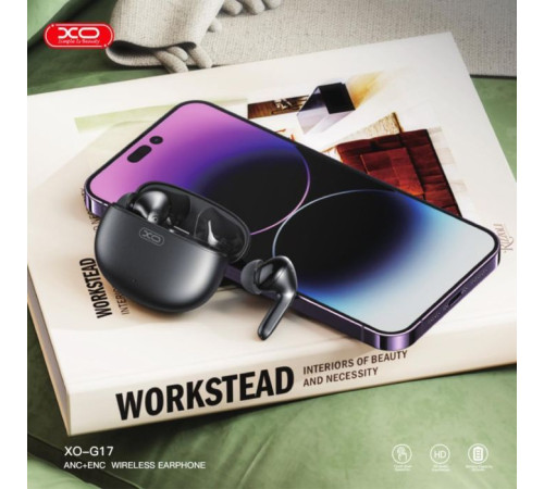 Навушники XO G17 ANC+ENC Black (XO-G17BK)