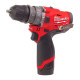 Шуруповерт Milwaukee M12 FPDXKIT-202X, 44Нм, 2x2Ач, 2 насадки, кейс (4933464138)