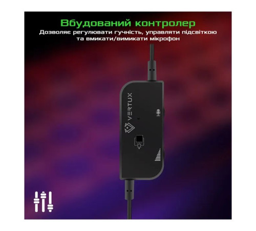 Навушники Vertux Tokyo 7.1 Mini Jack 3.5мм Black (tokyo.black)