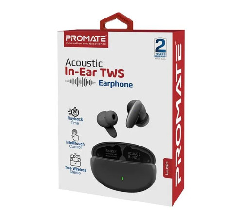 Навушники Promate Lush Black (lush.black)