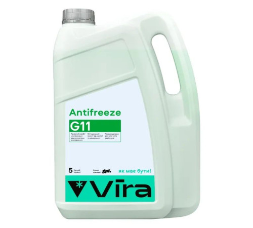 Антифриз VIRA -40 °C G11 зелена 5 кг (VI0031)