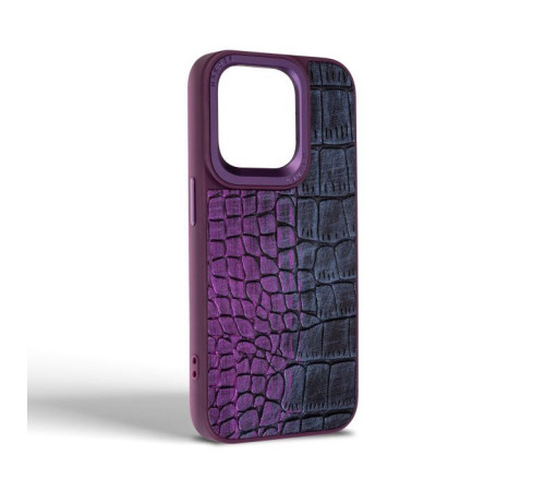 Чохол до мобільного телефона Harder Glamorous Croco Apple iPhone 15 Pro Dark Purple (ARM76763)