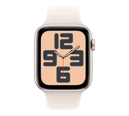 Смарт-годинник Apple Watch SE 2024 GPS 44mm Starlight Aluminium Case with Starlight Sport Band - M/L (MXEV3QH/A)