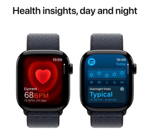 Смарт-часы Apple Watch Series 10 GPS 42mm Jet Black Aluminium Case with Ink Sport Loop (MWWG3QH/A)