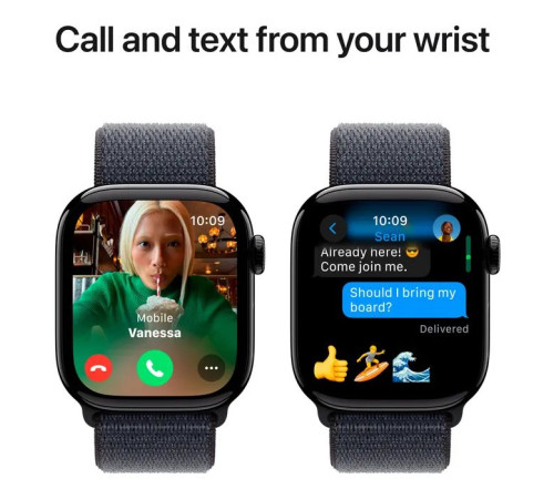 Смарт-часы Apple Watch Series 10 GPS 42mm Jet Black Aluminium Case with Ink Sport Loop (MWWG3QH/A)