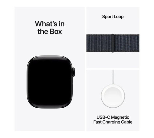 Смарт-часы Apple Watch Series 10 GPS 42mm Jet Black Aluminium Case with Ink Sport Loop (MWWG3QH/A)