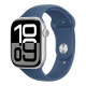 Смарт-годинник Apple Watch Series 10 GPS 46mm Silver Aluminium Case with Denim Sport Band - M/L (MWWM3QH/A)