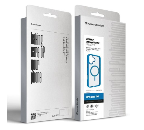 Чохол до мобільного телефона Armorstandart Unit MagSafe Apple iPhone 16 Sky Blue (ARM78726)