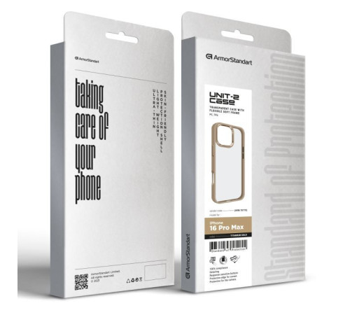 Чохол до мобільного телефона Armorstandart UNIT2 Apple iPhone 16 Pro Max Titanium Gold (ARM78770)