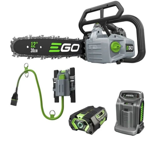 Ланцюгова пила EGO CSX3002 KIT, 56В, шина 30см, 45лан, 3/8P, 1,1мм, акум. 4Ah + ЗП (0140014003)