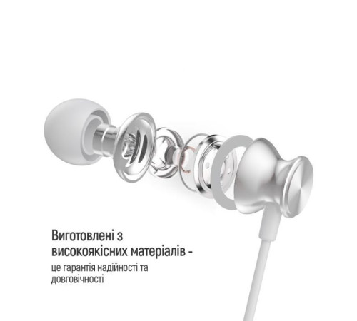 Навушники ColorWay 3.5 mm Wired Earphone UrbanBeat White (CW-WD03WT)