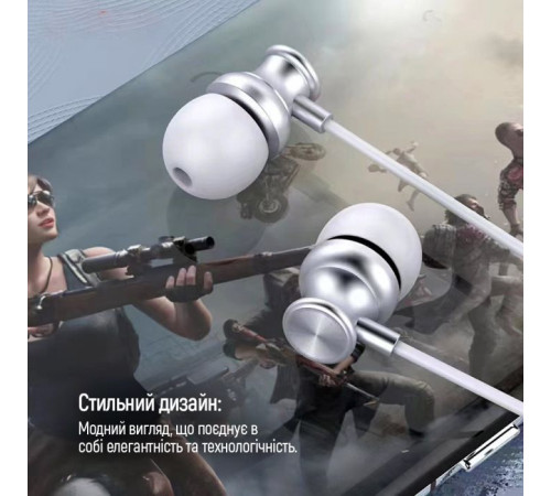 Навушники ColorWay 3.5 mm Wired Earphone UrbanBeat White (CW-WD03WT)