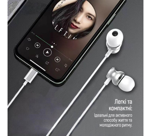 Навушники ColorWay 3.5 mm Wired Earphone UrbanBeat White (CW-WD03WT)