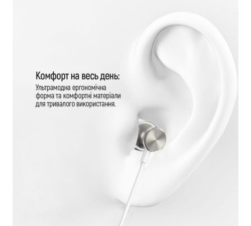 Навушники ColorWay 3.5 mm Wired Earphone UrbanBeat White (CW-WD03WT)