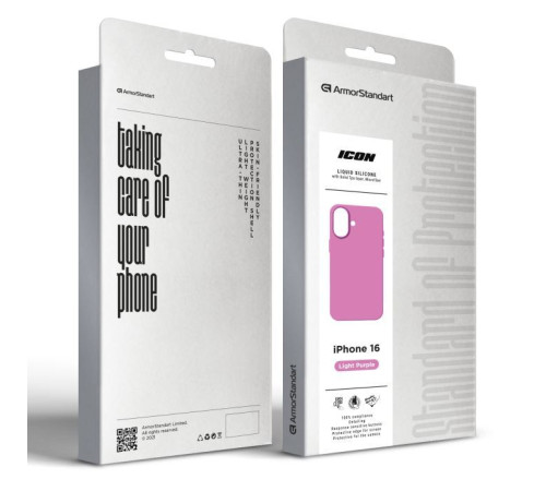 Чохол до мобільного телефона Armorstandart ICON2 Case Apple iPhone 16 Light Purple (ARM79627)